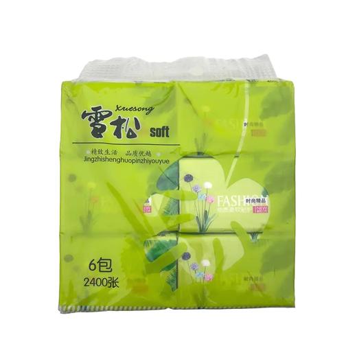 cjx雪松抽取式面巾纸6连包20004452