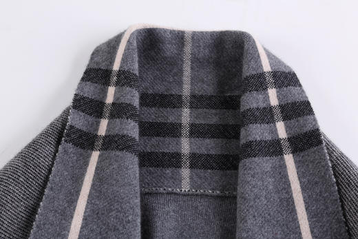 展厅【伯妮斯茵】时尚毛呢大衣织花围巾领153EC526 商品图5