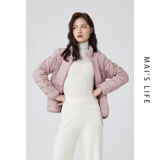 【性价比之选 百分之90白鸭绒】麻衣森活轻薄羽绒服  新型无缝款 双层复合面料 低调优雅 多色可选 商品图1