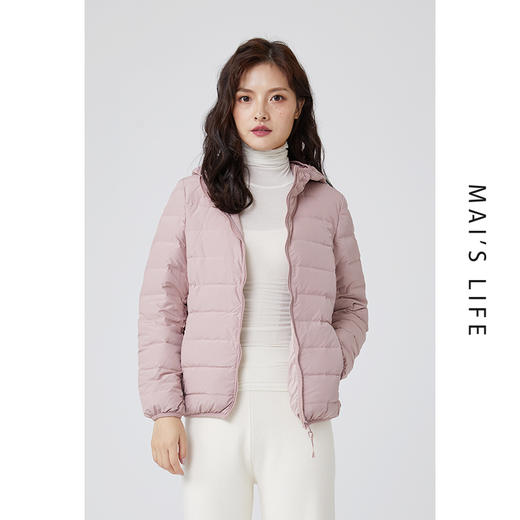 【性价比之选 百分之90白鸭绒】麻衣森活轻薄羽绒服  新型无缝款 双层复合面料 低调优雅 多色可选 商品图9