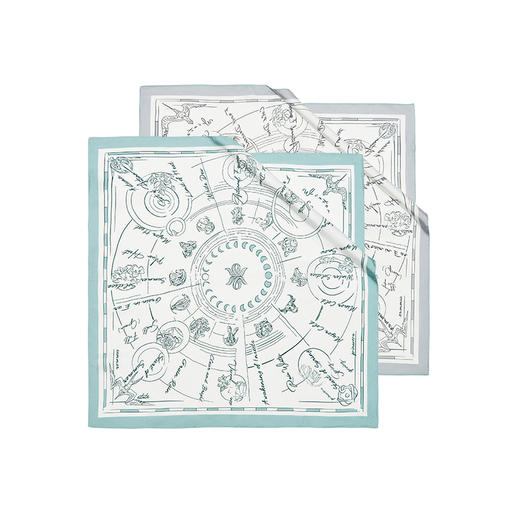 【线上专款】双面印花中方巾-万物生 商品图6