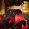 MQ18Q33新款中国风优雅气质立领长袖印花加绒保暖旗袍TZF 商品缩略图3