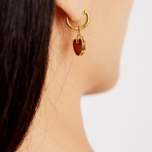 「 心动 」红玛瑙耳饰 商品图2