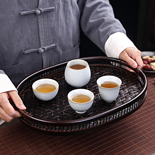 言凡丨汝窑品茗杯 月白 120ml 多款可选 商品图2