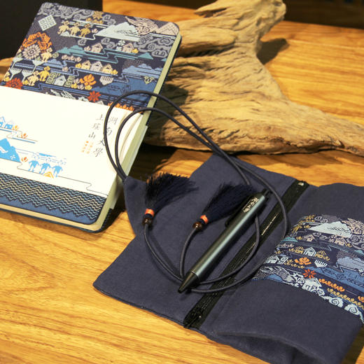 【文创公益•精准扶贫】湖南大学上瑶山系列•书写套装 定制笔袋、笔记本、岳麓书院纪念笔 商品图4