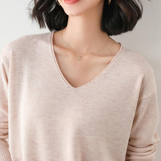 【特惠两件装，多色可选】透梦亲肤针织衫，亲肤柔软，温柔治愈风 商品图11