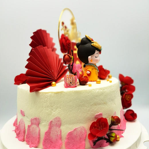 【甜久荟 娘娘吉祥】给太太、妈妈最温暖的礼物  纯动物鲜奶 无化学添加 低糖 好吃又健康祝福祝寿蛋糕 商品图2