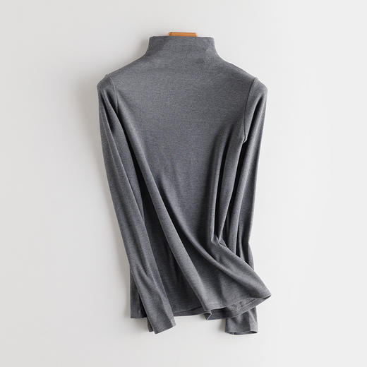 【99元任选3件】王炸升级！桑蚕丝绒发热打底衫 内里绒毛持续发热 坑条针织法 显瘦、大气 出街秒变女神 商品图8