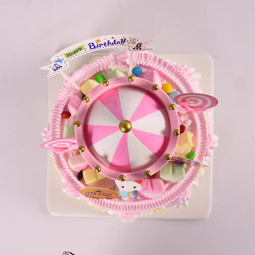【音乐木马】粉色A款/蓝色B款 音乐盒 儿童卡通造型蛋糕 商品图4