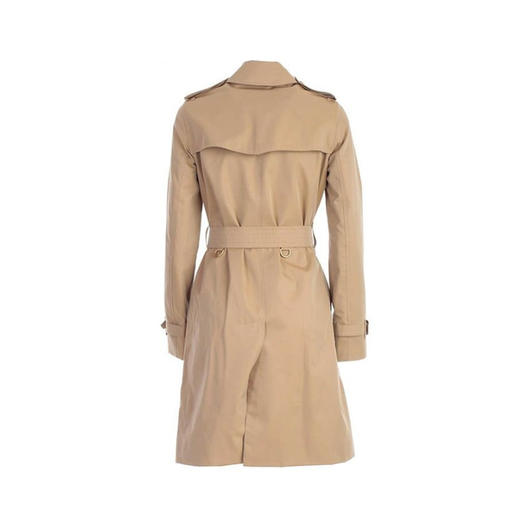 【二】BURBERRY 巴宝莉 女士肯辛顿版型 – 中长款 Heritage Trench 束腰风衣 卡其色 4073373 70500 商品图1
