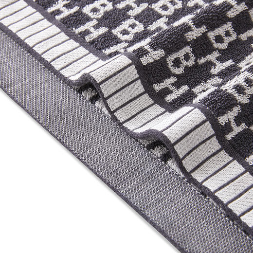 HBMJ-001-3 HB LOGO提花毛浴巾三件套 商品图3