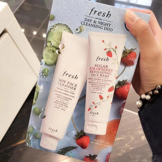 月底8折预售🍓 fresh馥蕾诗大豆洁面乳150ml+草莓磨砂膏125ml 商品图0