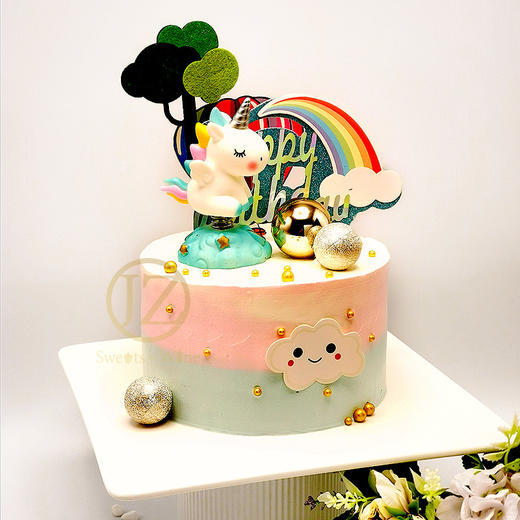 【甜久荟 独角兽二款】梦幻的童话世界 纯动物鲜奶蛋糕 无化学添加低糖 好吃又健康 商品图7