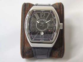 ZF法lan克穆勒MEN'S COLLECTION系列V45游艇腕表，45毫米，日本美优达9015机芯，男士腕表，皮表带，密底，自动机械机芯