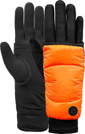 Bogner - Bogner Touch A - Orange - 女装 - 滑雪手套 - 黑色