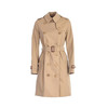 【二】BURBERRY 巴宝莉 女士肯辛顿版型 – 中长款 Heritage Trench 束腰风衣 卡其色 4073373 70500 商品缩略图0