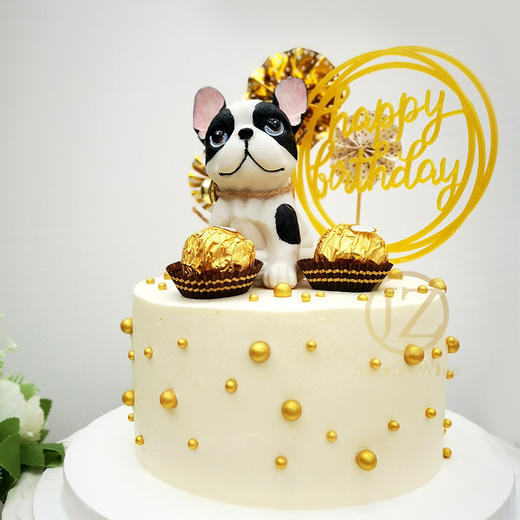 【甜久荟 法斗犬二款】一生陪伴着你 纯动物鲜奶蛋糕 无化学添加低糖 好吃又健康 商品图0