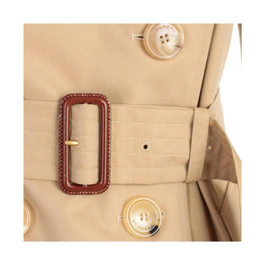 【二】BURBERRY 巴宝莉 女士肯辛顿版型 – 中长款 Heritage Trench 束腰风衣 卡其色 4073373 70500 商品图2