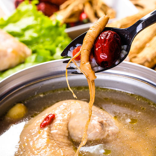 百年盛膳自热锅速食参鸡汤速食营养滋补鸡汤800g3罐