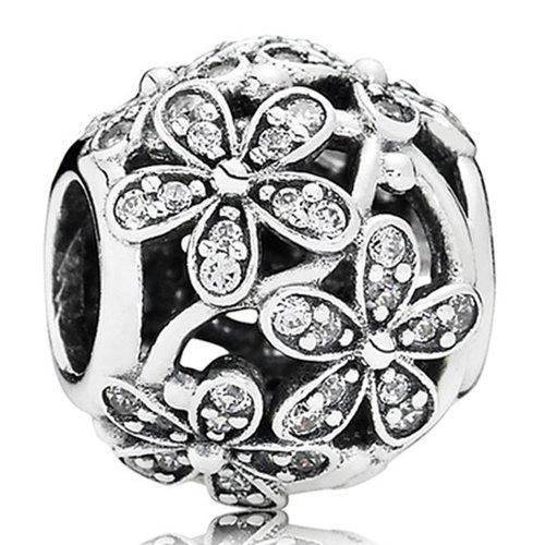 PANDORA/潘多拉 银色耀眼雏菊草甸镂空串珠791492CZ 商品图0