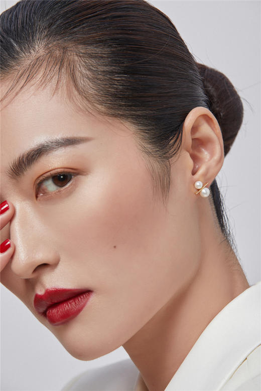 Pearl moments 雪人珍珠耳钉 商品图3