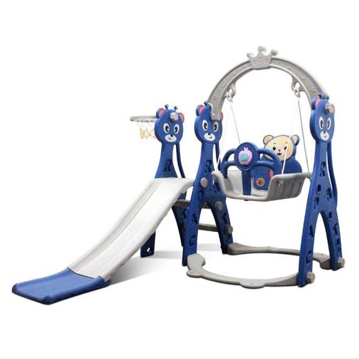 【儿童玩具】儿童滑梯室内秋千组合小型游乐场多功能玩具 商品图0