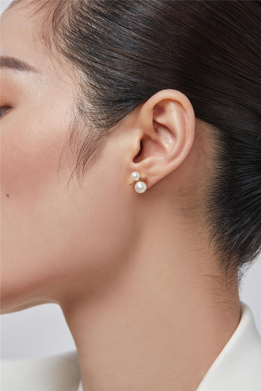 Pearl moments 雪人珍珠耳钉 商品图4