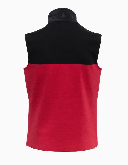 Aztech Mountain - Men Dale of Aspen Sweater Vest - Red - 男装 - 背心 - 红色/黑色 商品图1