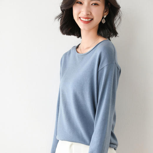 【特惠两件装，多色可选】透梦亲肤针织衫，亲肤柔软，温柔治愈风 商品图4