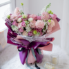 《遇见》-韩式混搭花束（紫色花颜色偏暗显旧介意慎拍） 商品缩略图0