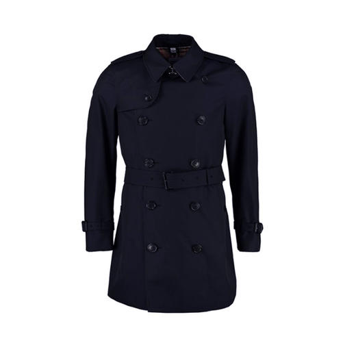 BURBERRY 巴宝莉 男士温布尔顿版型 - 系带短款 Trench 风衣 藏蓝色 8015238 A1177 商品图0