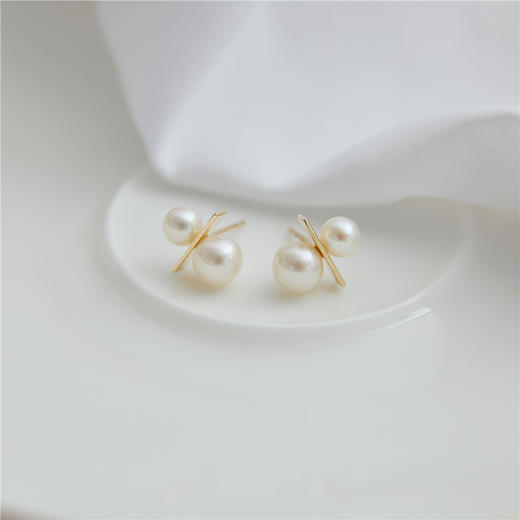 Pearl moments 雪人珍珠耳钉 商品图5