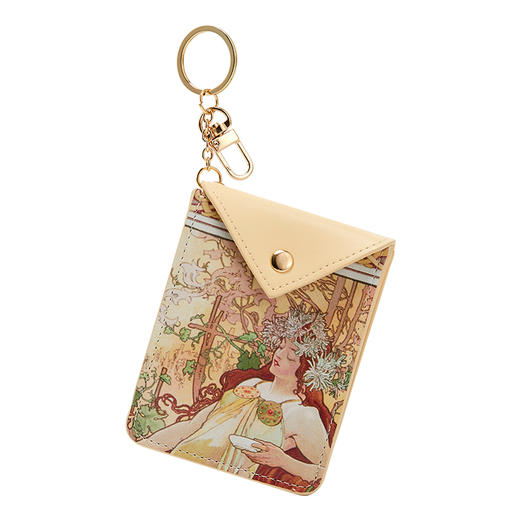 波士顿美术博物馆穆夏少女口罩收纳包卡包零钱包卡套简约礼物 商品图4