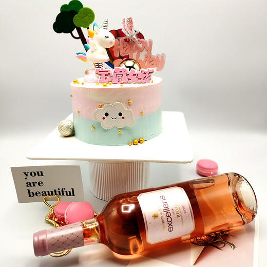 【甜久荟 独角兽二款】梦幻的童话世界 纯动物鲜奶蛋糕 无化学添加低糖 好吃又健康 商品图3