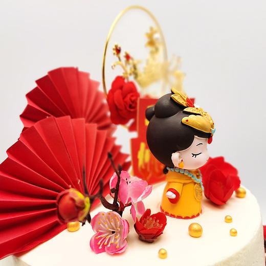 【甜久荟 娘娘吉祥】给太太、妈妈最温暖的礼物  纯动物鲜奶 无化学添加 低糖 好吃又健康祝福祝寿蛋糕 商品图6