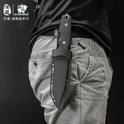 汉道【战狼战术刀】户外战术直刀防身刀野外求生军刀 商品图8