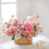 《夏日甜心》-粉色系手提花篮 商品缩略图3