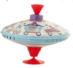 法国moulinroty金属玩具系列安全婴儿金属红色和蓝色大旋转陀飞轮20x 18厘米 商品图0