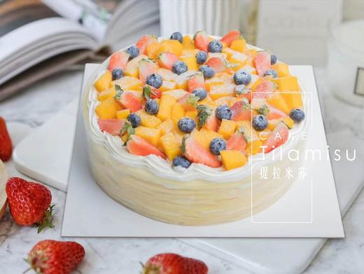 2磅（8寸）爆浆榴莲/芒果千层蛋糕D款 商品图0