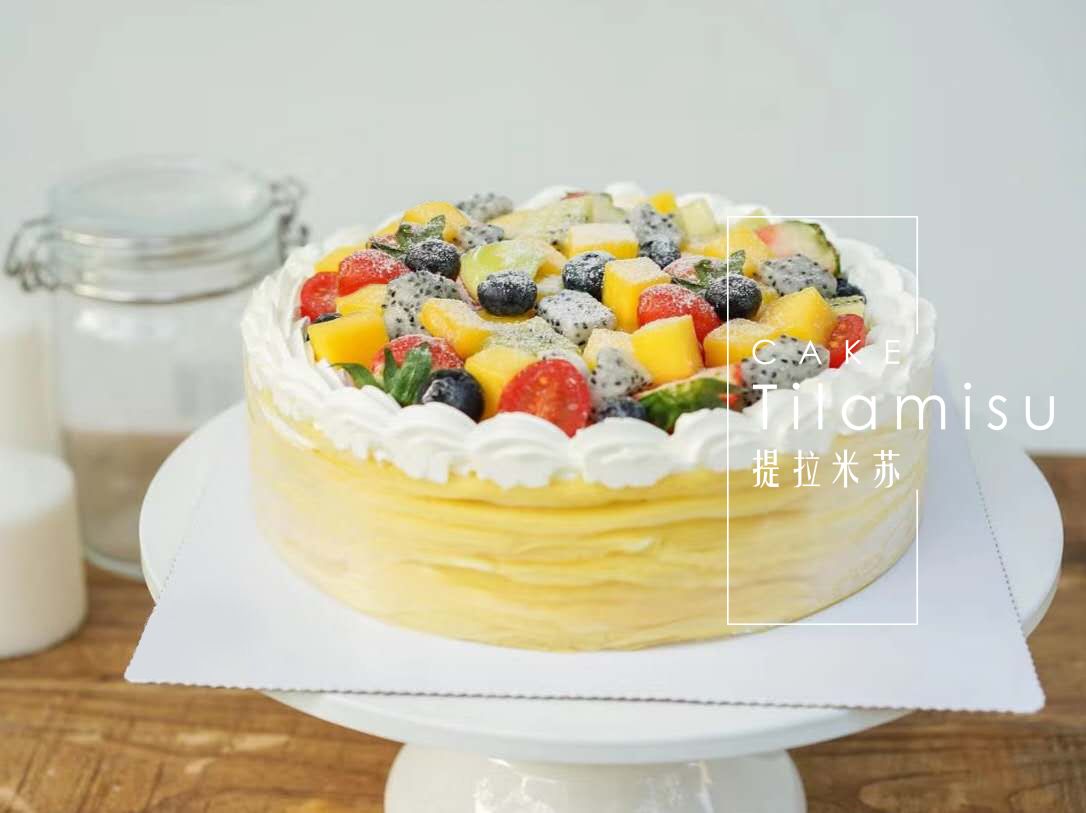 爆浆榴莲/芒果千层生日蛋糕下午茶C款