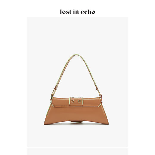 【下架】lost in echo大号巴雷特滚边腋下包咖色 商品图2