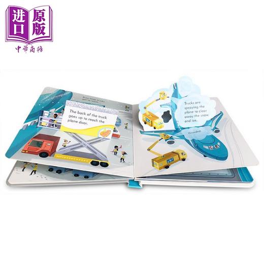 【中商原版】尤斯伯恩偷偷看里面飞机的运作 Peep Inside How a Plane Works 翻翻书 儿童科普绘本 纸板书 英文原版 6-9岁 商品图2