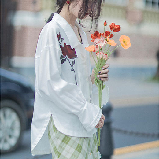 裁缝学苑 AG102复古港风衬衫纸样女装秋新款纸样板服装打版裁剪图 商品图2