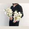 《飞来爱》-白色系新娘手捧花 商品缩略图0