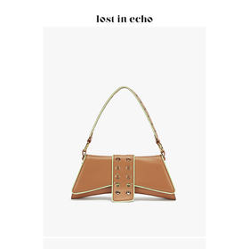 【下架】lost in echo大号巴雷特滚边腋下包咖色