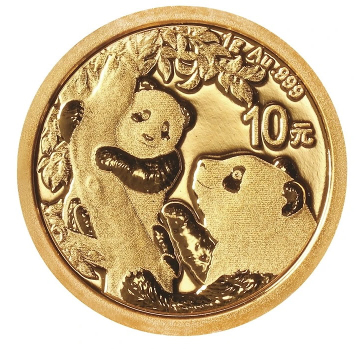 2021版熊猫1克金币
