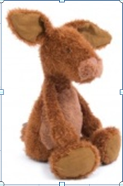 法国moulinroty森林里的长腿动物系列棕色小兔子30厘米