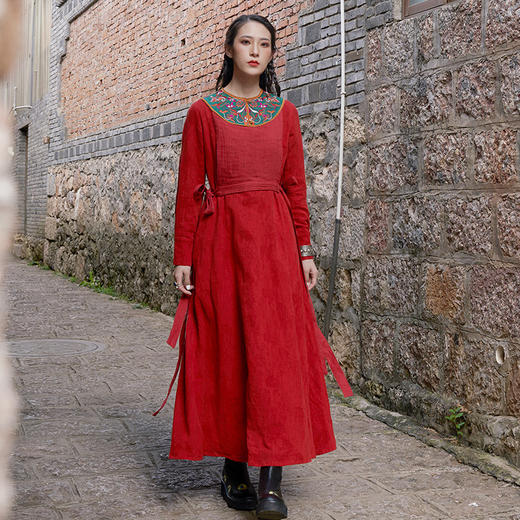 渡我以舟民族风连衣裙 | 冬款 | 现货加急发 商品图3