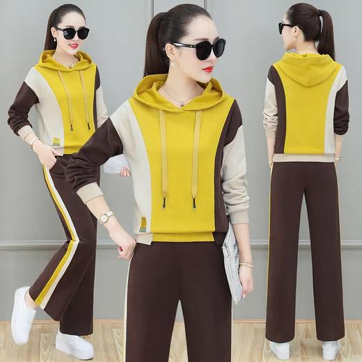 SS162休闲拼色减龄撞色两件套 商品图0