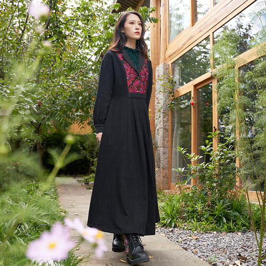 日暮归途民族风连衣裙 商品图0